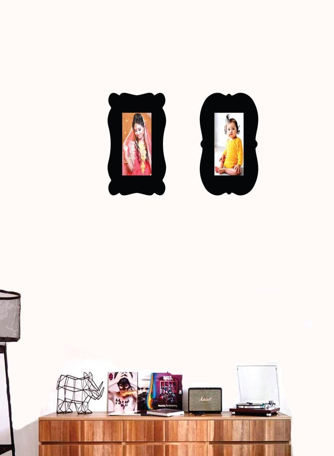 Creative Arts n Frames مجموعة إطارات صور خشبية من كرييتف آرتس إن فريمز، مقاس 4 × 6 بوصة، قطع ديكور منزلي، ديكور حائط لغرفة المعيشة، ذكرى سنوية، عيد ميلاد (مجموعة من إطارين للصور، مقاس الصورة 4 × 6 بوصة، مقاس الإطار 7 × 9 بوصة) - Image 2